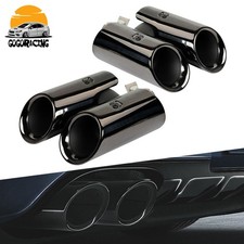 Stainless Steel Muffler Tail Tips Exhaust Pipes For Porsche Macan 2014-2018 2.0L