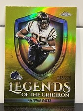 Antonio Gates /275 Yellow Legends Of The Gridiron 2025 Topps Chrome Football