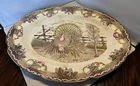 Vintage 1950’s 18” Ironstone King Tom Thanksgiving Turkey Platter