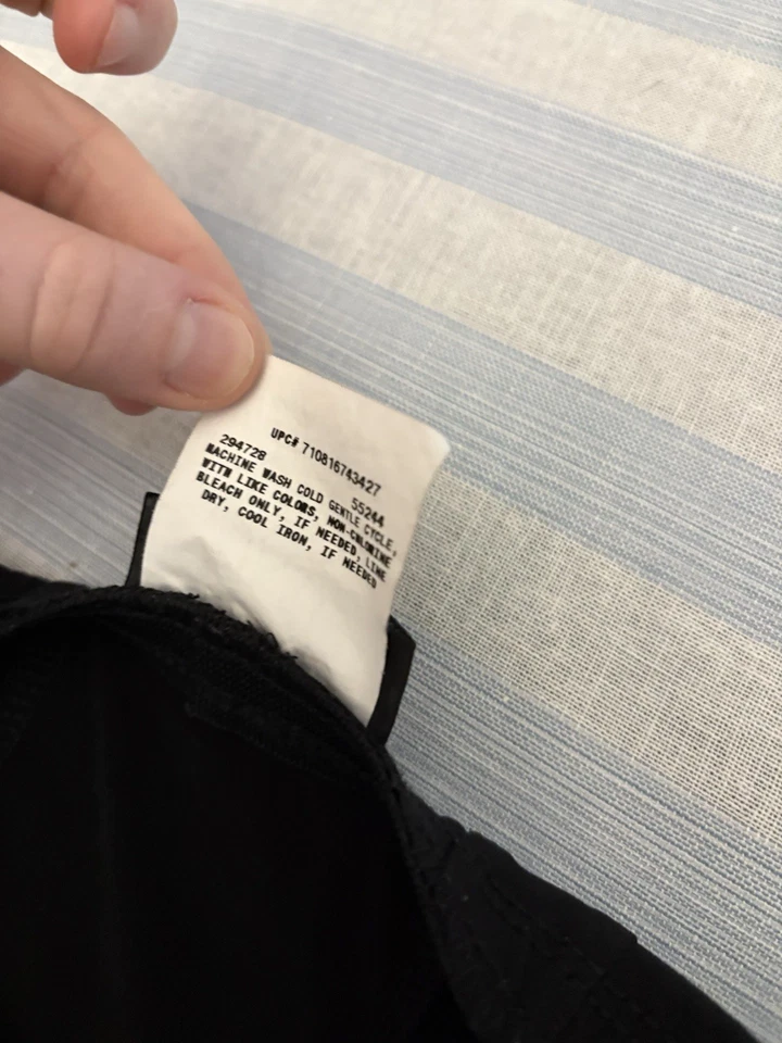 BCX Girl Black Fit Flare Skirt Medium 8-10 Black Stretchy Cute Y2K School - Image 3 of 4