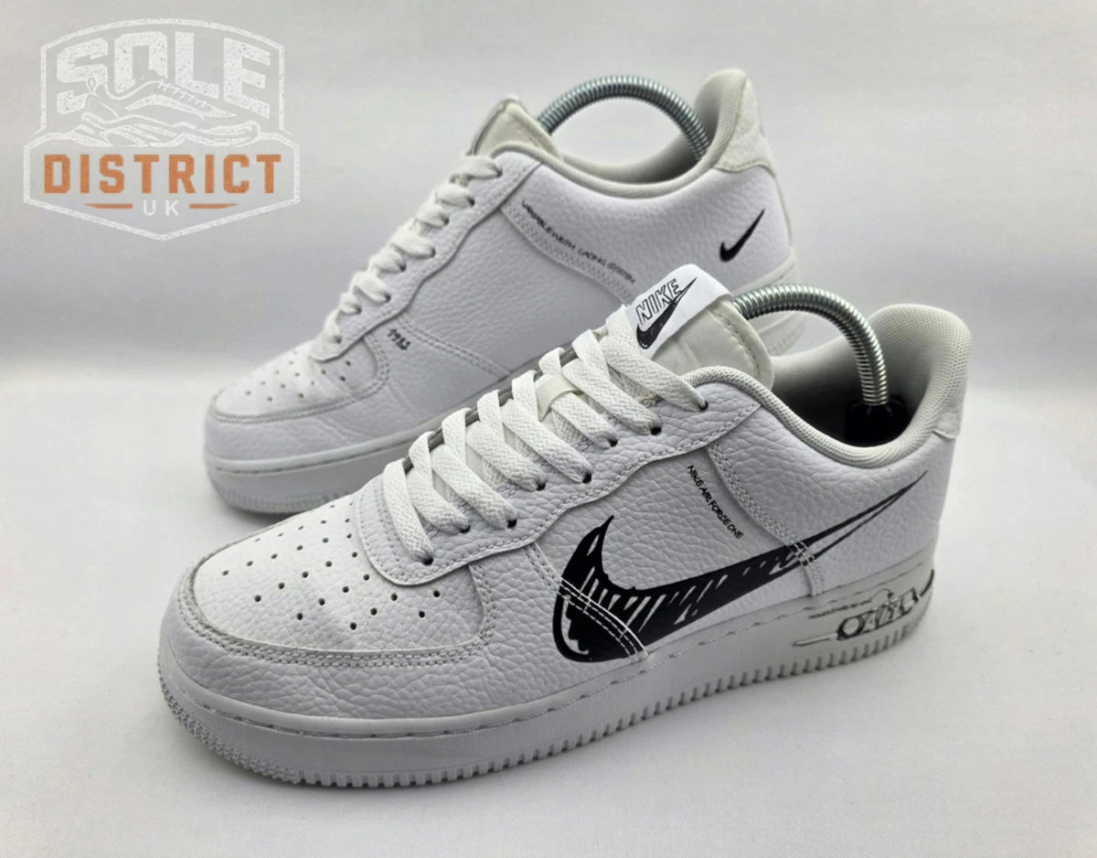 Nike Air Force 1 Low Sketch - Black | eBay