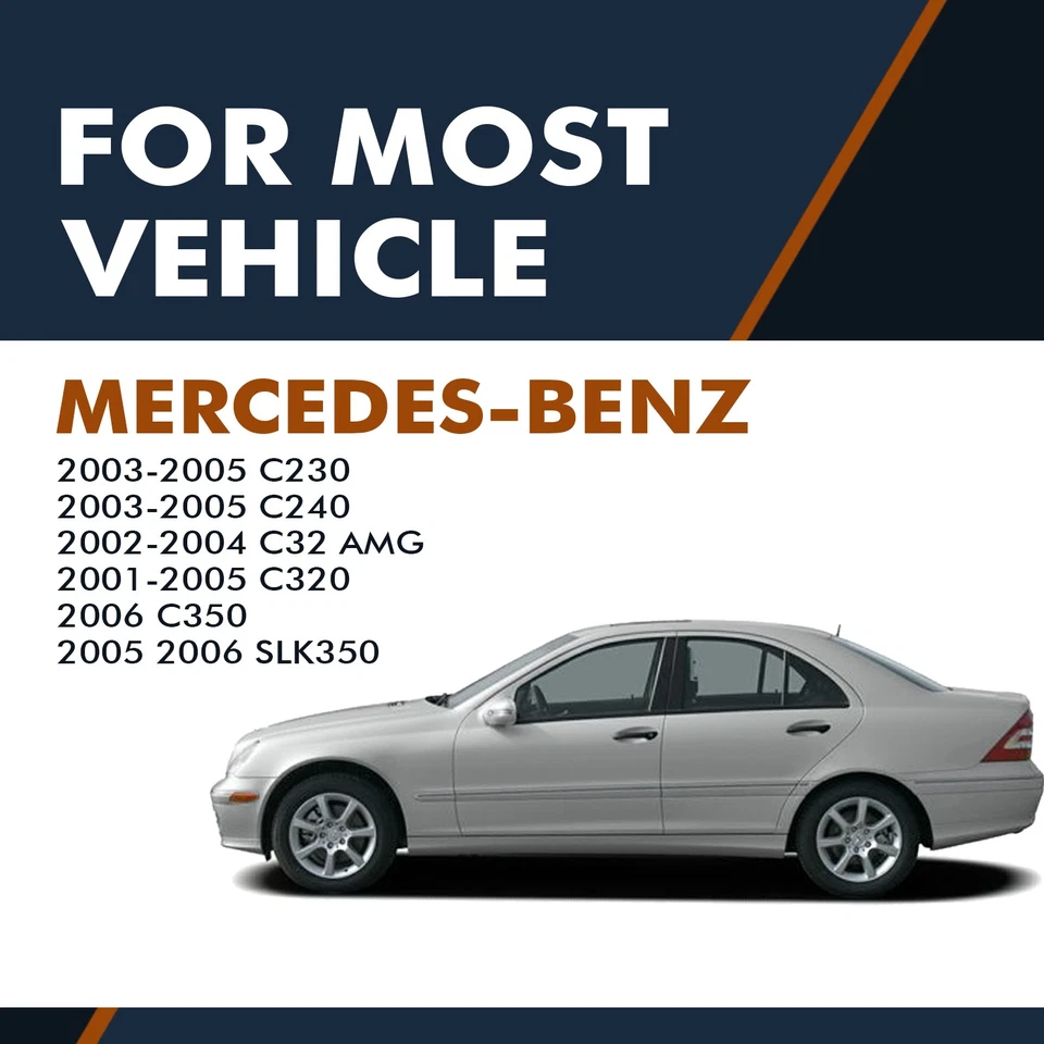 Juego de 8 pastillas de freno delanteras-traseras cerámicas para Mercedes-Benz SLK350 2005 2006 base Foto 2 de 4