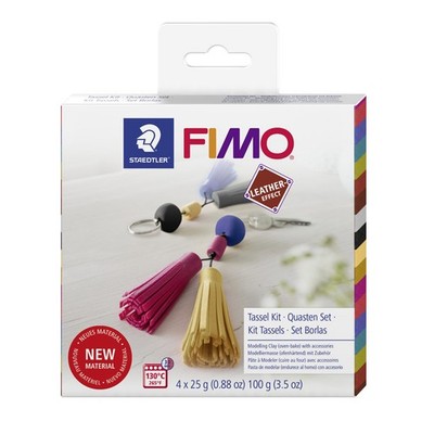 Original FIMO  Leather Effect Modelliermasse (Ofenhärtende) Quasten-Kit