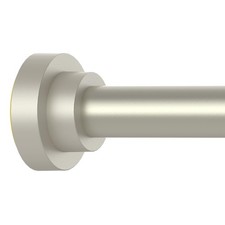 Thestoa Brushed Nickel Shower Curtain Rod Adjustable 43-92 inch, 1Diameter Sp...