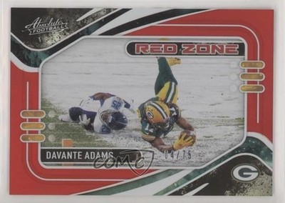2021 Panini Absolute Red Zone Spectrum Red 4/75 Davante Adams #RZ7 o7m