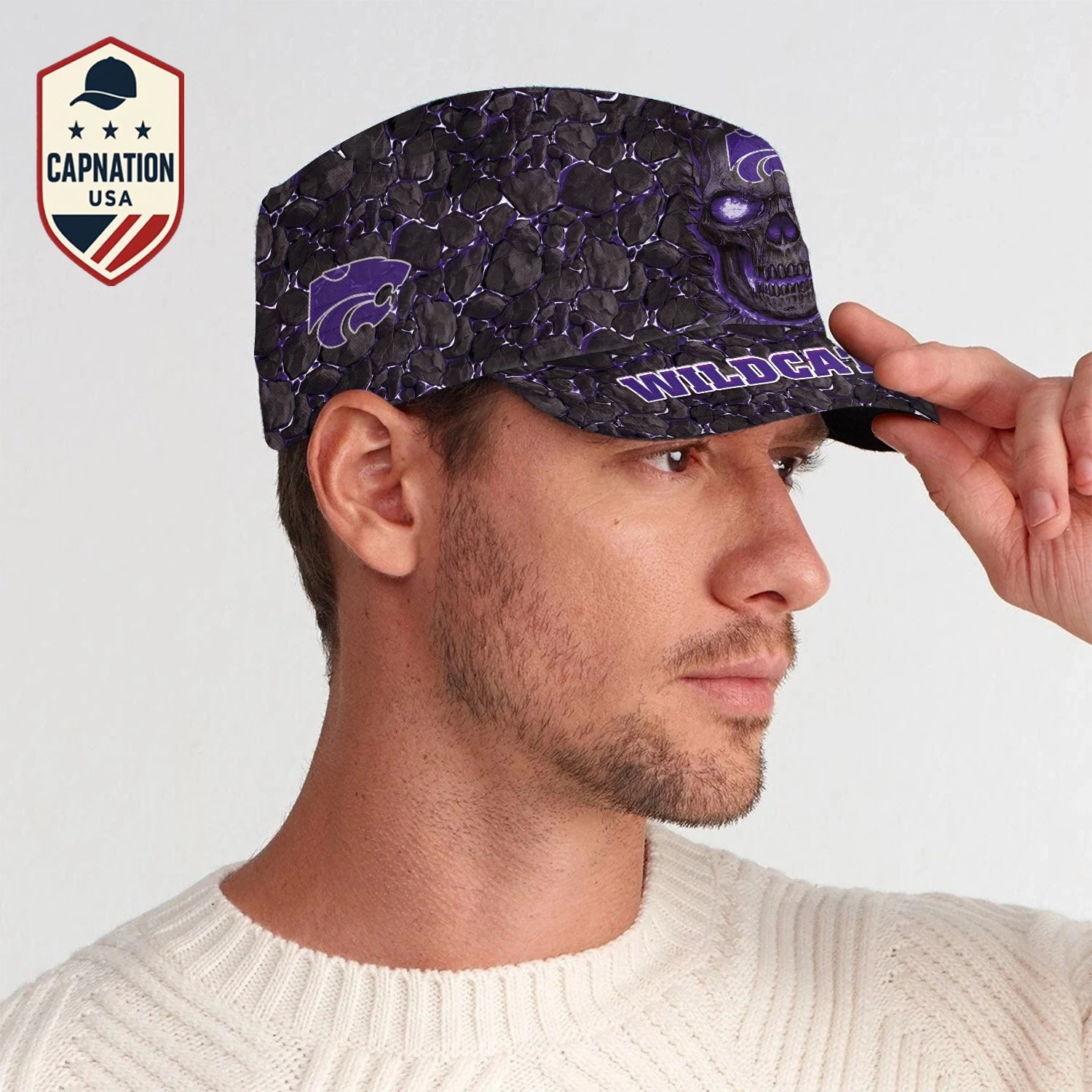 Kansas-State-Wildcats Military Cap NCAA Baseball Cap NCAA Trucker Cap