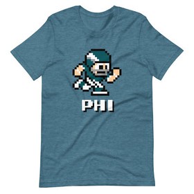 Philadelphia Eagles NES Football Player 8-bit Tecmo Super Bowl Nintendo T-Shirt