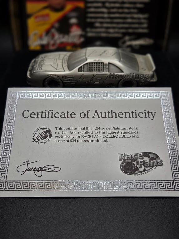 Dale Jarrett #28 1995 Acción RCCA Western Auto Vintage Peltre 1/43 Foto 2 de 4