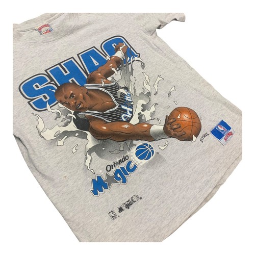 Vintage Shaq Break through 90s Player T-shirt Basketball NBA size Small Rookie - Picture 6 of 9
