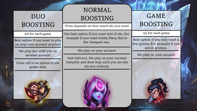 League of legends boosting