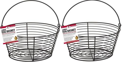 Little Giant EB13 13" x 13" x 6" Wire Egg Gathering Basket - Pack of 2