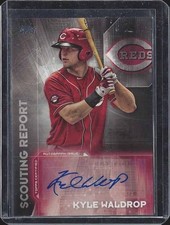 KYLE WALDROP 2016 TOPPS SCOUTING REPORT REDS PROSPECT AUTO