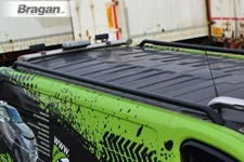 Black Roof Rack Rails For Ford Transit Tourneo Custom 2018-2023 SWB Van Bars