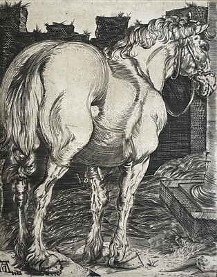 Albrecht Dürer Le Grand Pferd 1505 Gravur Ätzradierung Forte Anonym Xx