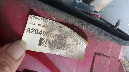 2012-2015 Mercedes-benz C250 C300 C350 Driver Left Tail Light Taillight TESTED - Picture 10 of 11