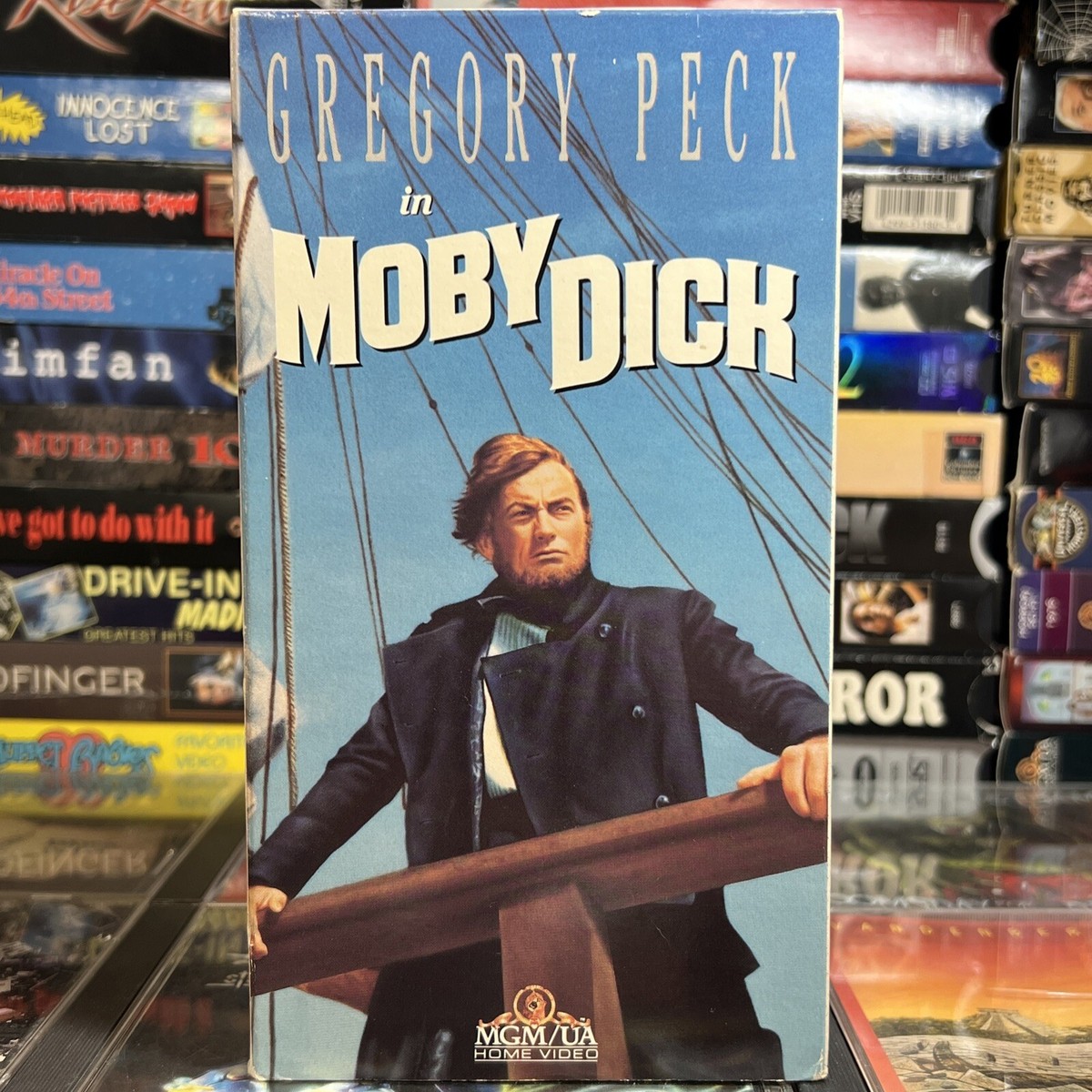 Moby Dick 1956 VHS Tested Gregory Peck Orson Welles Herman