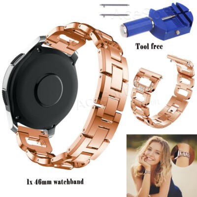 Stainless Steel Strap Watch Band Replacement f Samsung Gear S3 Frontier SM-R765A