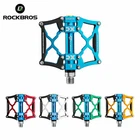 Rockbros Bicycle Pedal Mountain Bike Pedal Aluminum Alloy Axle Anti Slip 9 / 16“