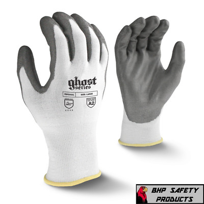 RADIANS GHOST CUT RESISTANT WORK GLOVES CUT LEVEL A2 POLYURETHANE PALM RWG550