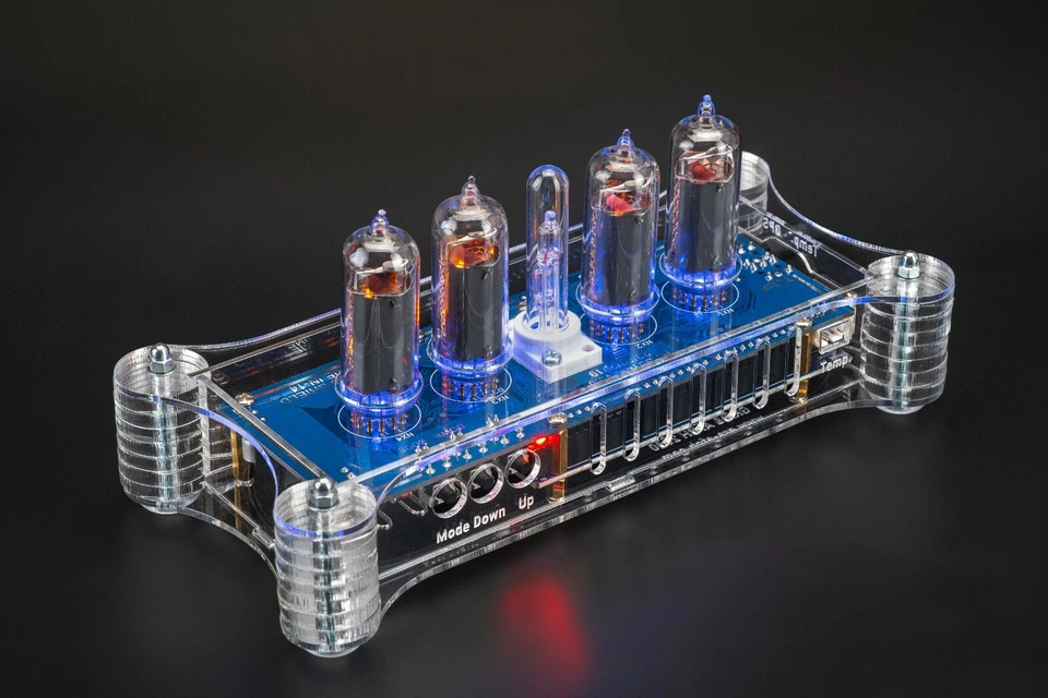 IN-14 Arduino Shield Nixie Clock in Acrylic Case [WITH OPTIONS GPS TEMP] 4 TUBES - Image 4 of 4