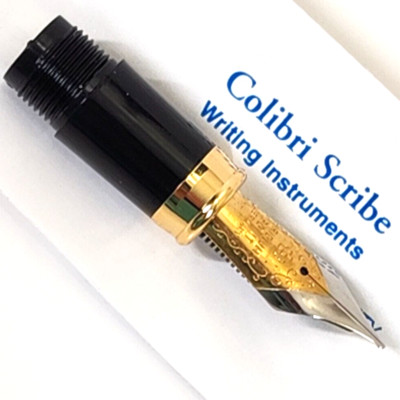 Vtg Colibri Fountain Pen Nib Gold Plated Iridium Point #4 Medium Germany New