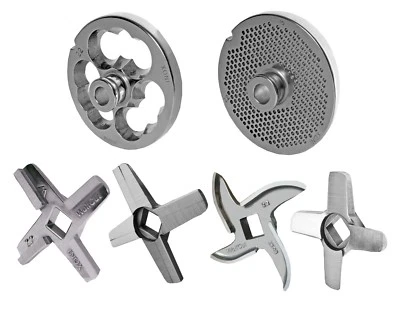 WolfCut Lochscheibe mit Nabe kompatibel mit Fleischwolf Hendi Kitchenline 22