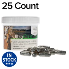 UltraCruz Goat Copper Bolus Supplement for Adults, 25 Count x 4 Grams