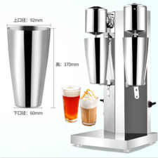 Commercial Stainless Steel Milk Shake Machine Double Head Drink Mixer 220V s