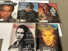 ROLLING STONE MAGAZINES LOT OF 5 1988 STING U2 ROY ORBISON SAM KINISON VG