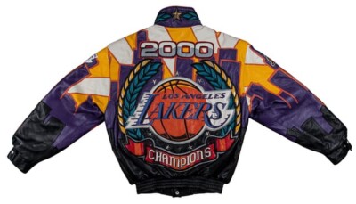 激レア　Player69 レザー ジャケット hiphop 2000 3XL Lakers Jeff Hamilton Signed 2000 Championship Leather Jacket
