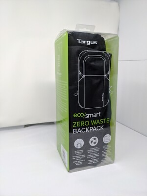 Targus 15-16'' Laptop Zero Waste EcoSmart stylish Black 21L Backpack TBB641GL NWT