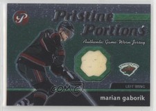 2003-04 Topps Pristine Pristine Portions Jersey Marian Gaborik #PPJ-MG 05u8