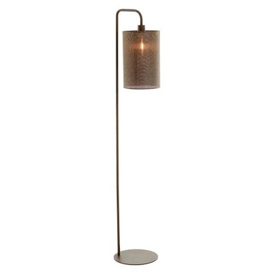 Light Living DONIO Stehlampe Stehleuchte Dunkelbraun Holzoptik Metall H 155 cm