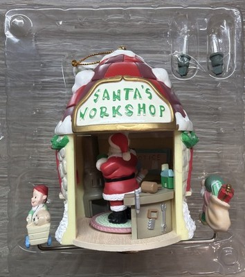 1995 Mistletoe Magic Solar Motion Ornament Matrix Industries ~ Santa's Workshop