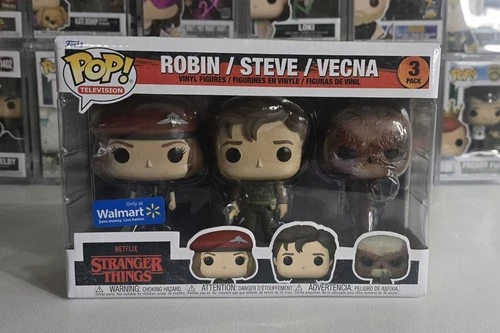 Funko Pop! Stranger Things Robin Steve Vecna 3 Pack Walmart Exclusive
