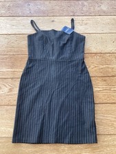 NWT Forever 21 Black Pinstripe Summer Minidress Layering Size Medium