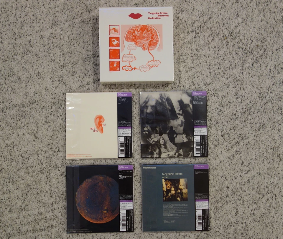 Tangerine Dream Mini LP CD Promo Box Set (4 Titles) 5-CDs Japan Authentic Mint - Bild 2 von 4