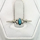 Stunning .925 Vintage Sterling Silver Estate Ring Size 8.25 with Turquoise stone
