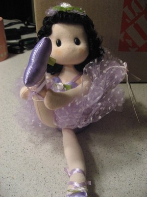 Green Tree Collectibles Musical Wind-Up Doll - Tu Tu Sweet Purple Ballerina