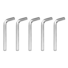 5pcs Hex Key Wrench 5/16" L-Shape Hexagon SAE Wrenches Silver