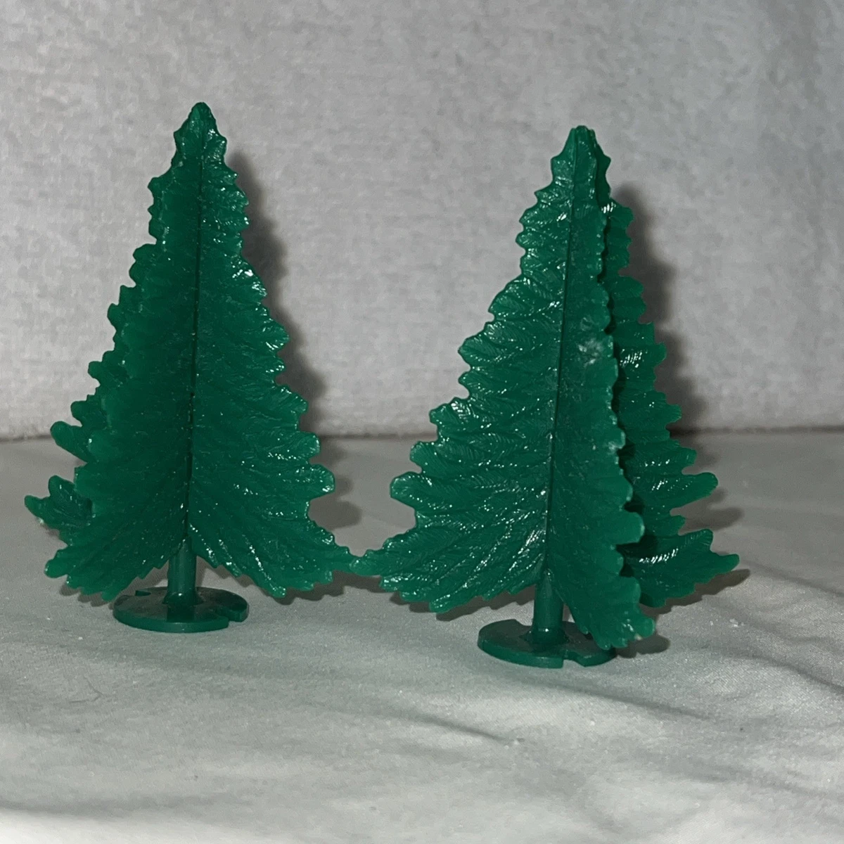 20pcs O Scale Model Trees – 1:50 Scale, Deep Green, 4 Inches Tall, Ready-Made For Train Layouts