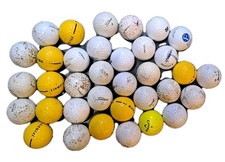 35 x Golf Balls Mixed. Grade C (moderate). Mixed brands. Used.