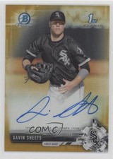 2017 Bowman Draft Chrome Pick Gold Refractor 11/50 Gavin Sheets Auto 02l6