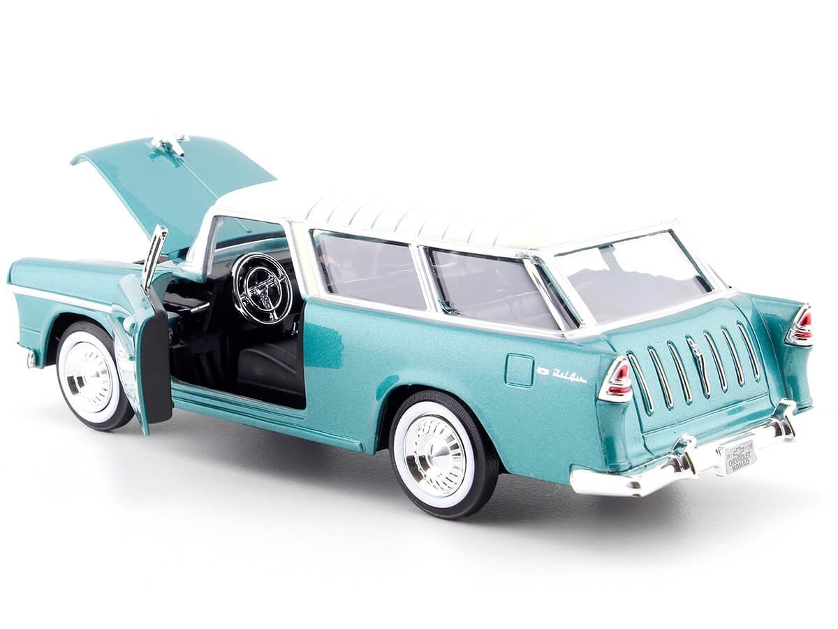 MOTORMAX 73248 1955 55 CHEVY BEL AIR NOMAD WAGON 1/24 DIECAST