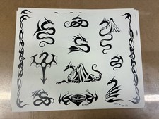 Tattoo Flash Single Sheet Print by Jeff Bartels Traditional Style 11 X 14 Jbc6