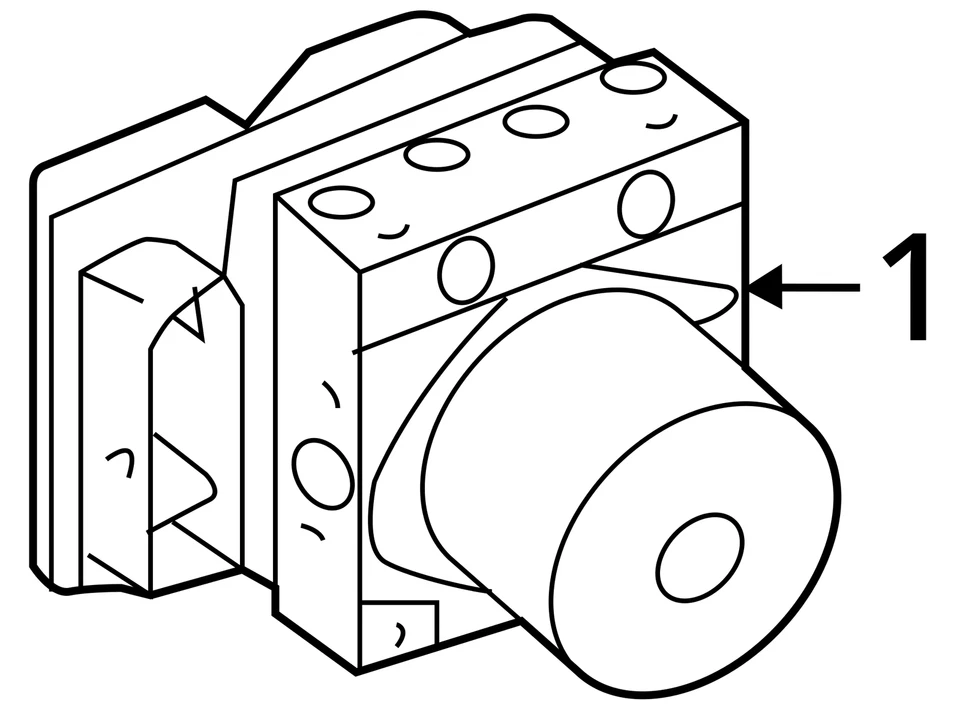 Kia Soul Ev Abs Pump Control Module L6NE9 - Image 4 of 4