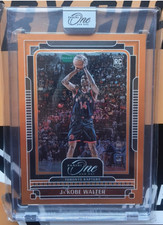 Ja'Kobe Walter 2024-25 Panini One And One /49 Orange RC Raptors #136