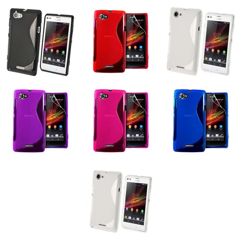 Funda Sony Xperia L GEL DE SILICONA S-LINE Duro Antichoque Teléfono eBay