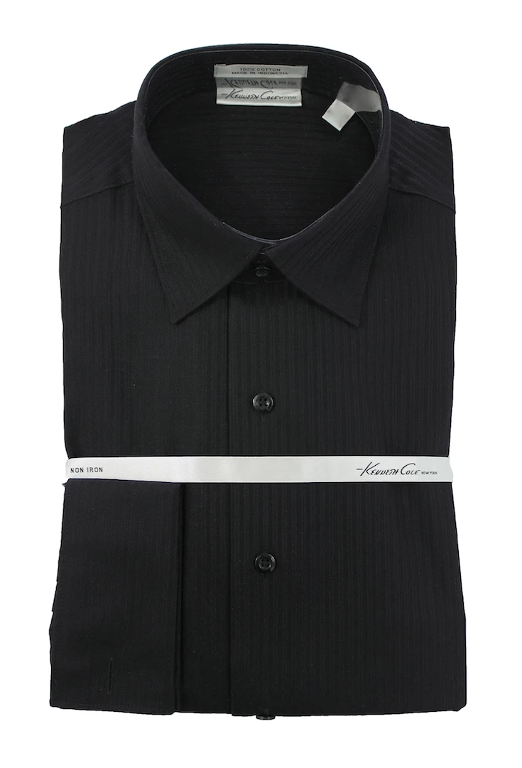 princess polly baby blue dress Small Black Collared French Cuffed White Dress Shirt With Tie/Hanky/Cufflink  Set Men's Dress Shirt main image 1