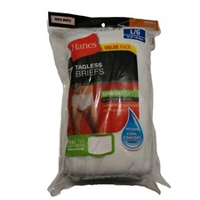 Hanes FreshIQ Tagless Comfort Flex Waistband Brief for Men, Size Large -...